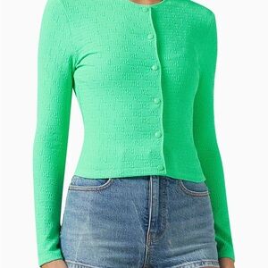 Alexander Wang Green Cardigan
